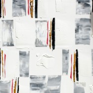 Ecorce de Bouleau avec autoportrait - 70 x 100 cm