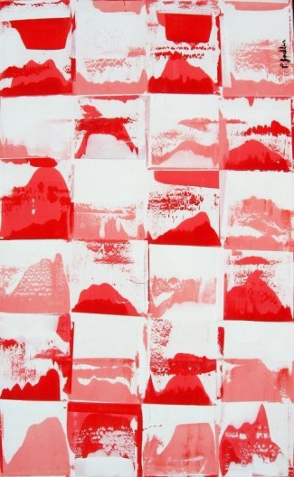Pensée rose - 100 x 160 cm