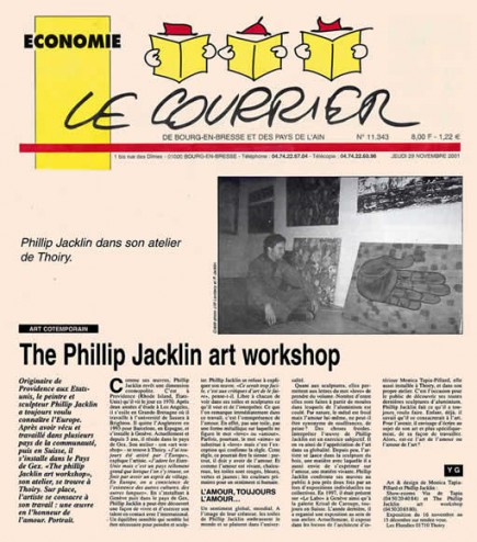 Article de presse paru dans le 14 novembre novembre 2001 dans Le Courrier