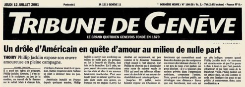 Article de presse paru dans le 12 juillet 2011 dans la tribune de Genève