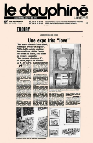 Article de presse paru dans le 16 novembre 2000 dans le Dauphiné Libéré