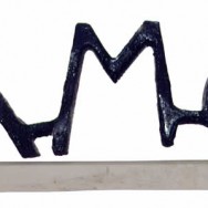 Font peint - Font peint sur pierre de Bourgogne - 35 x 65 x 10 cm