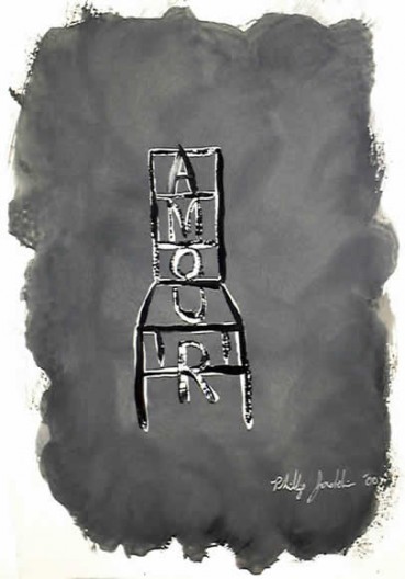 Chaise noir - 50 x 70 cm