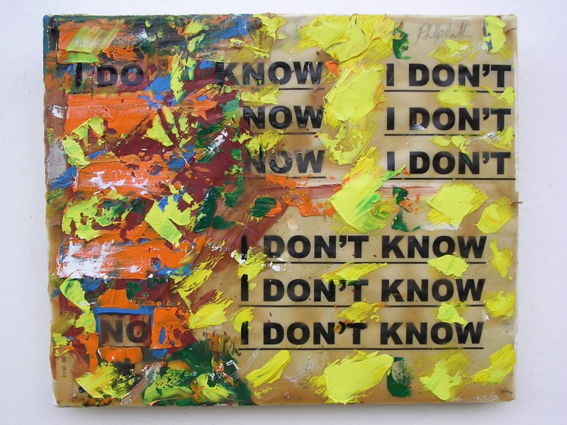 I DON'T KNOW, 50 X 40 cm